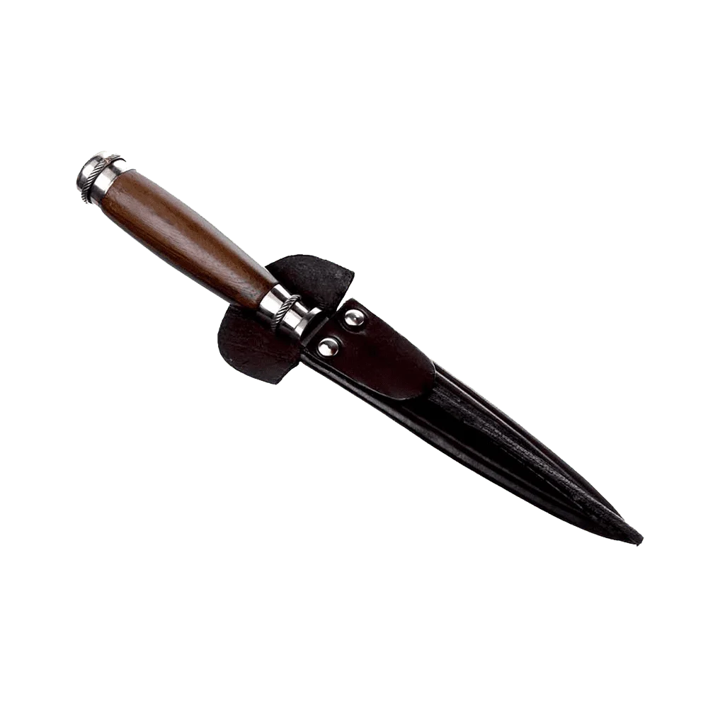 Argentine Gaucho Wood And German Silver Steak Knife For Barbecue