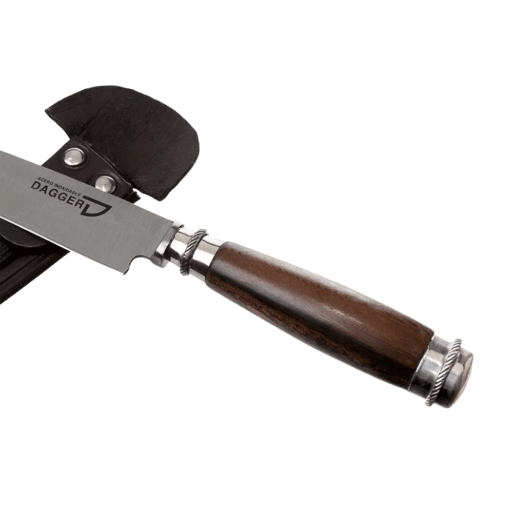 Argentine Gaucho Wood And German Silver Steak Knife For Barbecue
