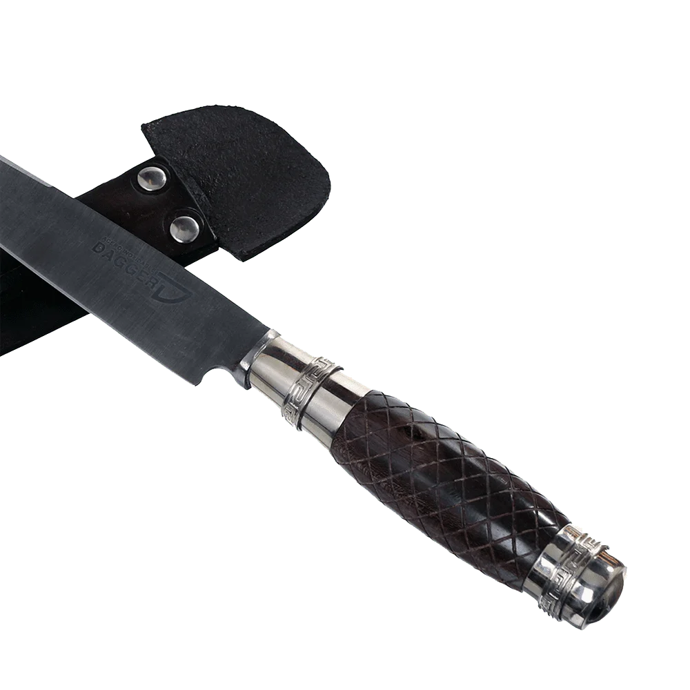 Argentine Gaucho Wood And German Silver Steak Knife For Barbecue