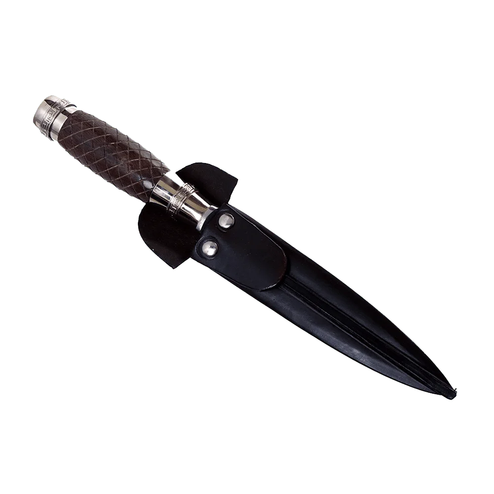 Argentine Gaucho Wood And German Silver Steak Knife For Barbecue