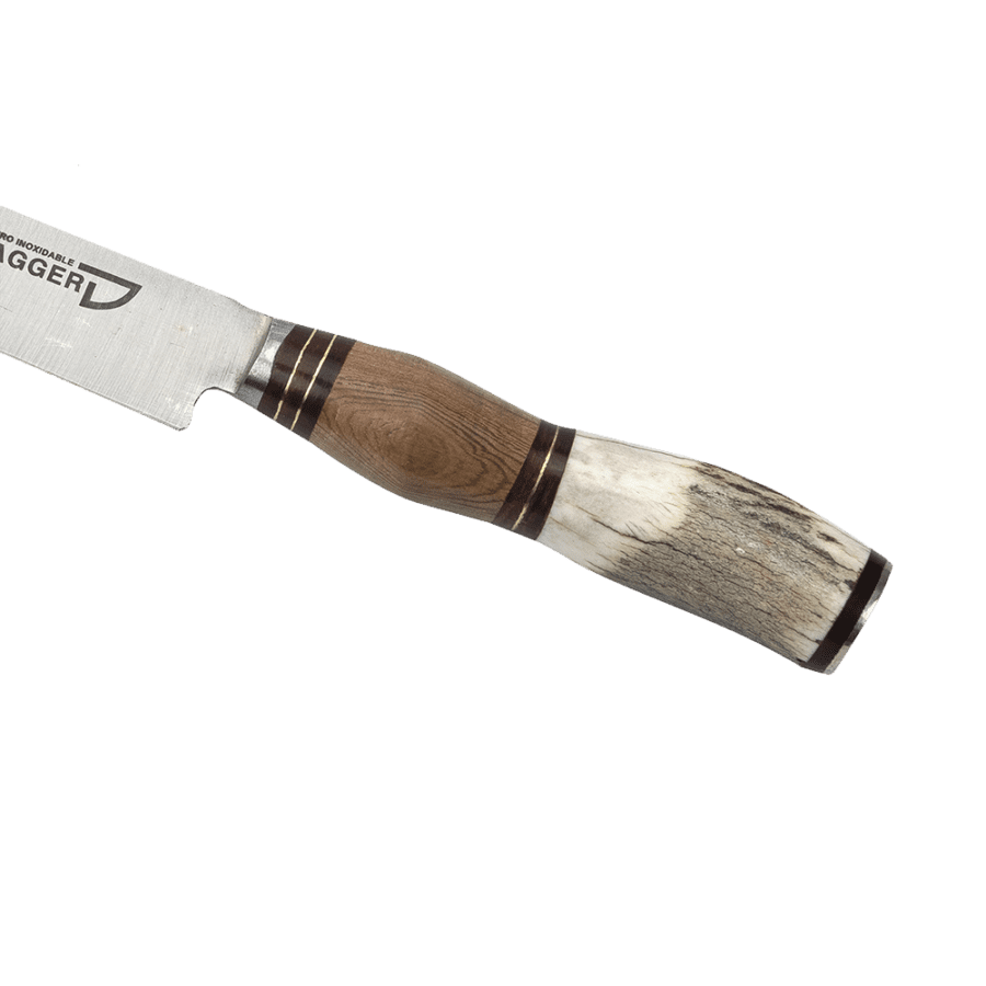 Argentine Gaucho Wood And Deer Horn Steak Knife For Barbecue