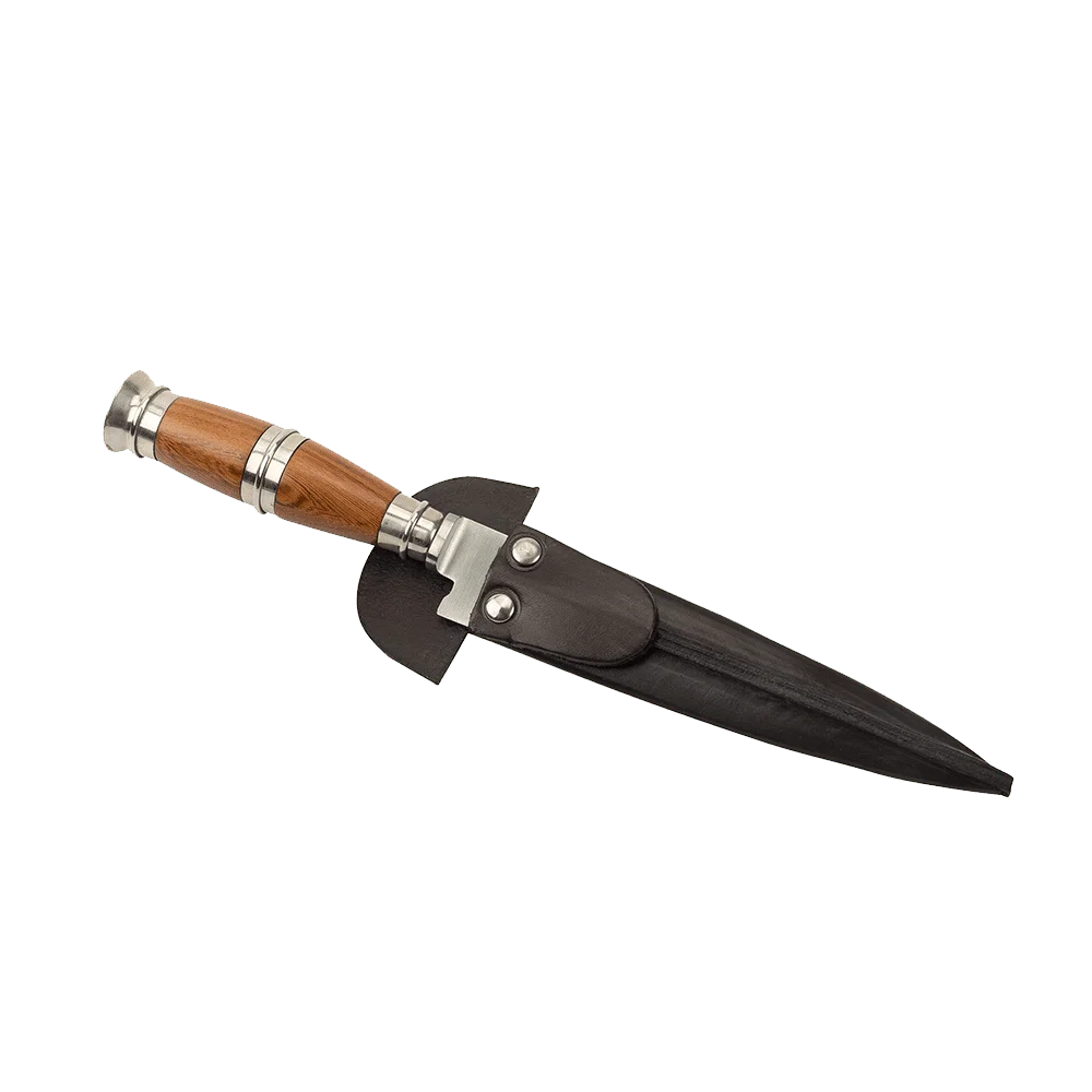 Argentine Gaucho Wood And German Silver Steak Knife For Barbecue