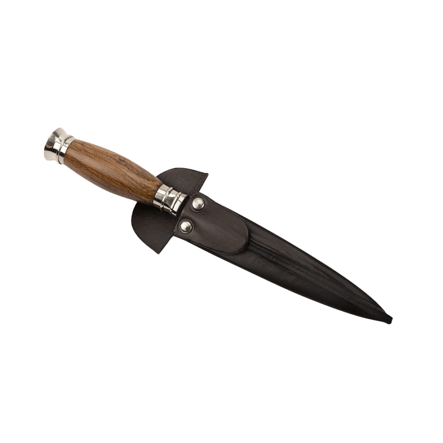 Argentine Gaucho Wood And German Silver Steak Knife For Barbecue
