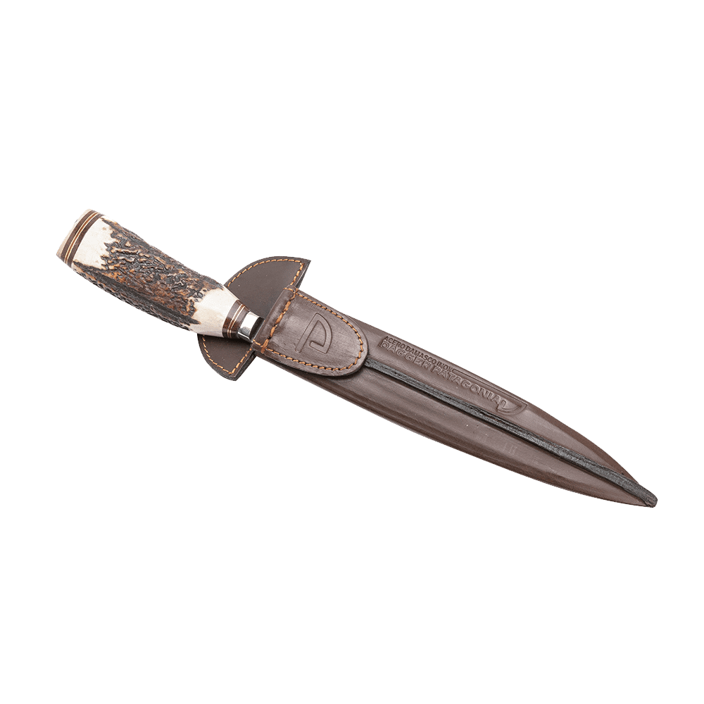 Premium VG10 Damascus Hunting Knife Deer Antler Handle - North Rustic