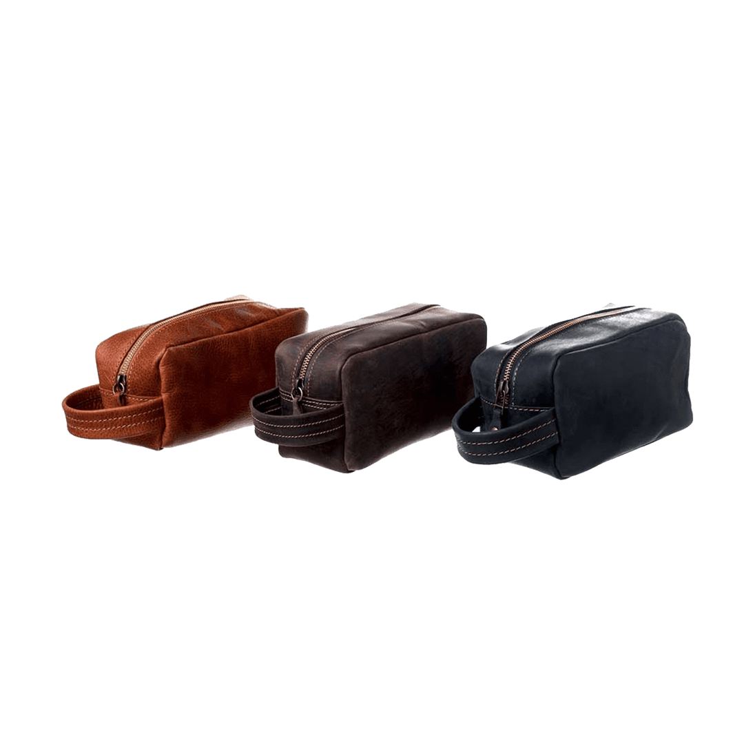 Medium Leather Neceser Bag For Travel