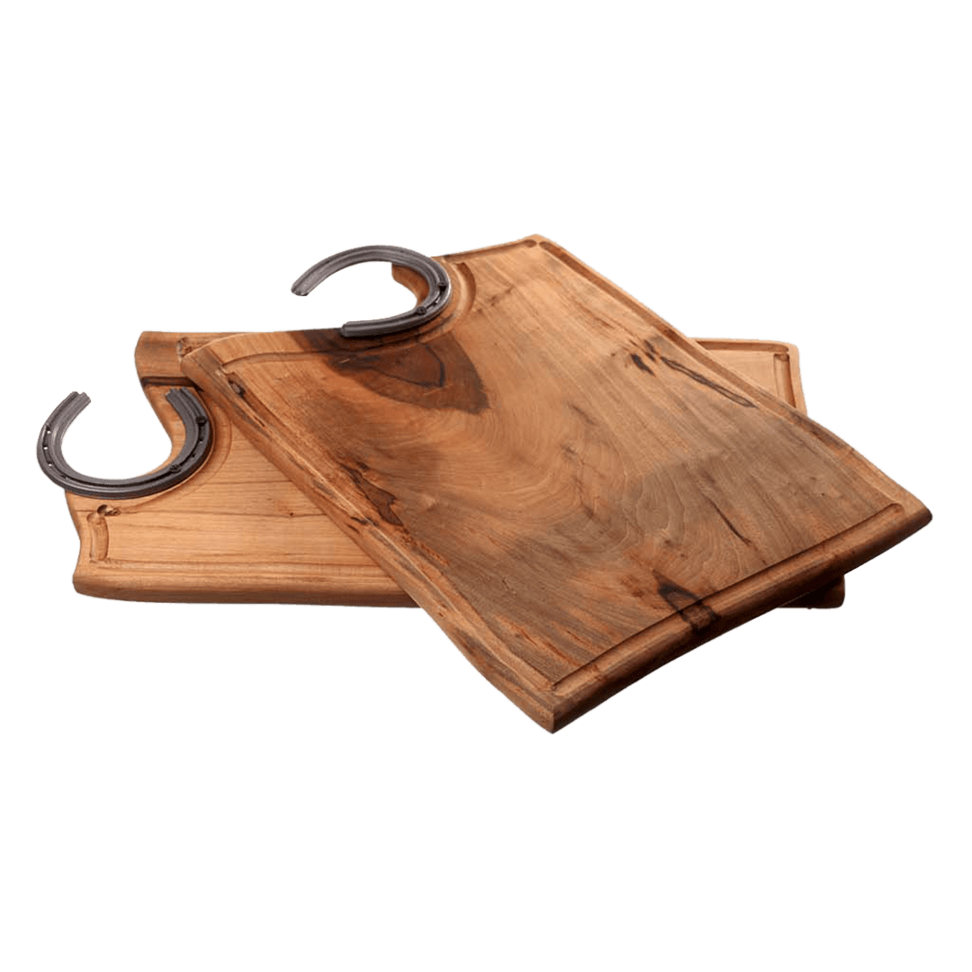 Soita And Iron Wooden Cutting Board For Barbecue, Chopping And Kitchen 23.62" x 11.81"