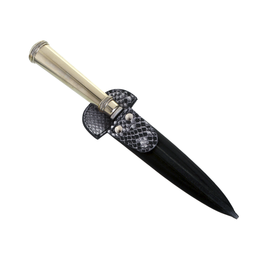 Nickel Silver Knife With Viper Sheath