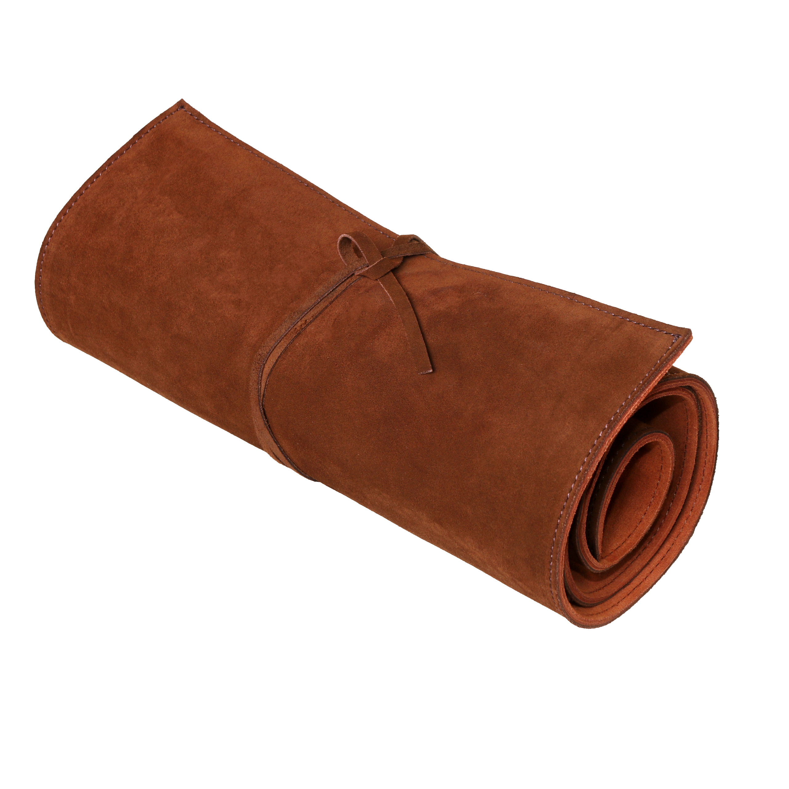 Brown Suede Leather Sheath for 12 Knives