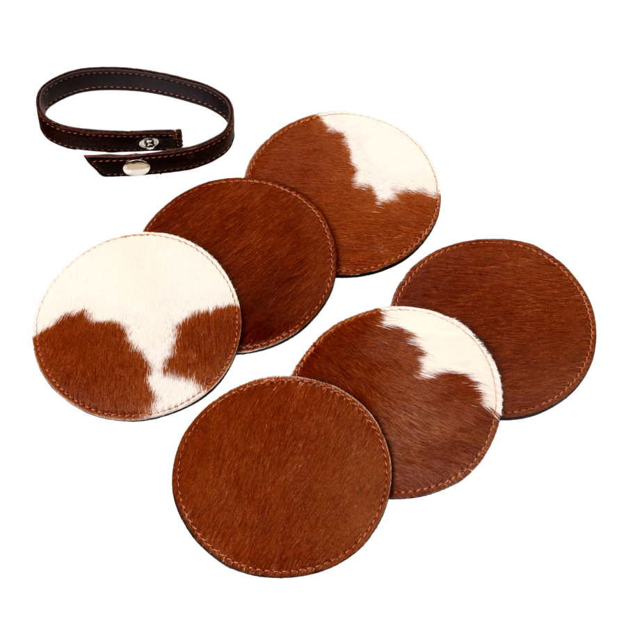 Cow Leather Coasters